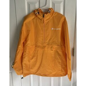 Champion Authentic Athleticwear Quarter-Zip Polyester Hooded Jacket